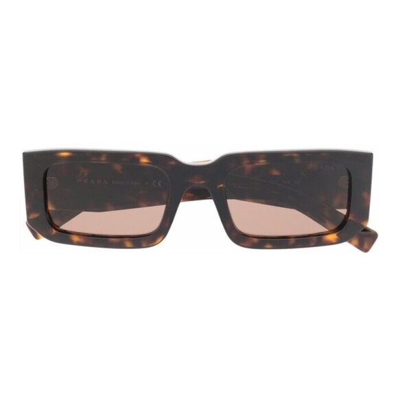Prada Dark Brown Rectangular Sunglasses - Picture 2 of 2